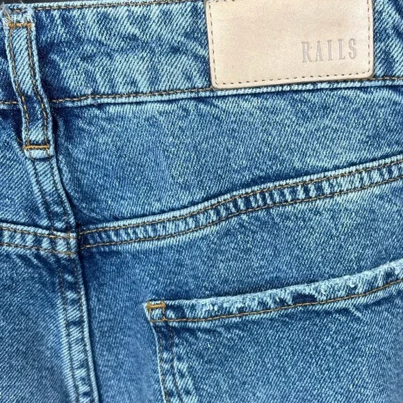 RAILS The Topanga High Rise Straight Leg Distressed Ripped Jeans Womens Size 29 - Picture 8 of 13